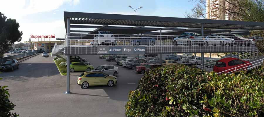 Car Park multi level Steel Structures